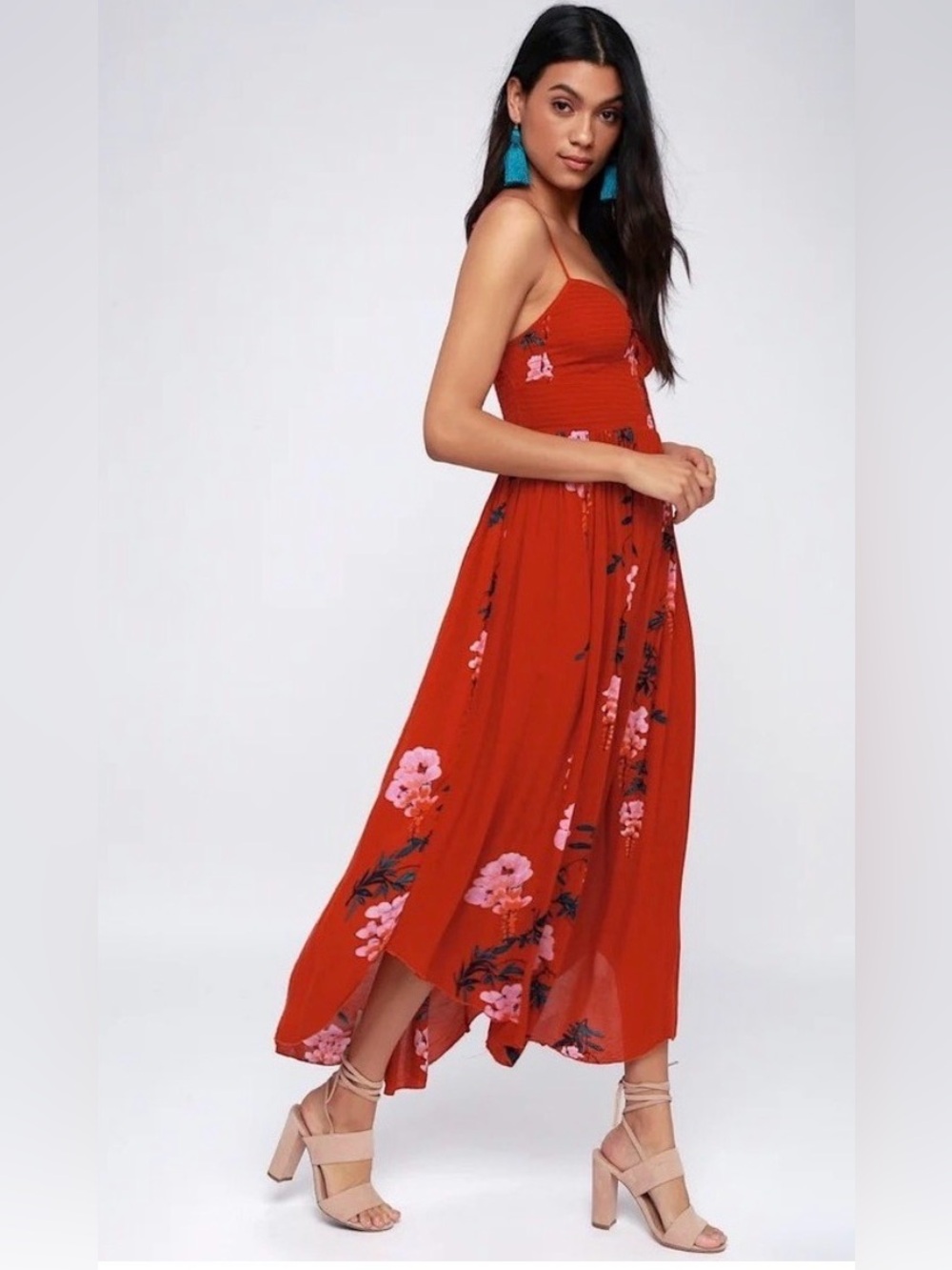 Free People Beau Smocked Maxi Dress